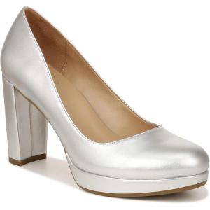 imageNaturalizer Women Berlin Chunky High Heel Platform PumpSilver Metallic
