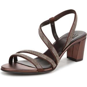 imageNaturalizer Women Vanessa2 Rhinestone Embellished Strappy Heeled SandalCinnamon Brown