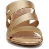 imageNaturalizer Womens Beaming Strappy Slide Heeled SandalMetallic Dark Gold
