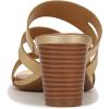 imageNaturalizer Womens Beaming Strappy Slide Heeled SandalMetallic Dark Gold
