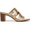 imageNaturalizer Womens Beaming Strappy Slide Heeled SandalMetallic Dark Gold