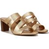 imageNaturalizer Womens Beaming Strappy Slide Heeled SandalMetallic Dark Gold