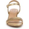 imageNaturalizer Womens Bristol SandalYellow Metallic Snake