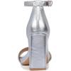 imageNaturalizer Womens Joy Heeled SandalLight Blue Metallic Leather