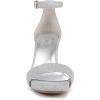 imageNaturalizer Womens Joy Heeled SandalSilver Metallic Fabric