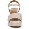 imageNaturalizer Womens Lilly SandalTan Metallic