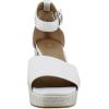 imageNaturalizer Womens Pearlyn Platform SandalWarm White Leather