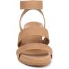 imageNaturalizer Womens Priya Wedge SandalCookie Dough Brown