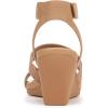 imageNaturalizer Womens Priya Wedge SandalCookie Dough Brown