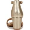 imageNaturalizer Womens Vera Ankle Strap Block Heel Dress SandalDark Gold Metallic