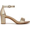 imageNaturalizer Womens Vera Ankle Strap Block Heel Dress SandalDark Gold Metallic