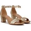 imageNaturalizer Womens Vera Ankle Strap Block Heel Dress SandalDark Gold Metallic