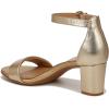 imageNaturalizer Womens Vera Ankle Strap Block Heel Dress SandalDark Gold Metallic