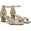 imageNaturalizer Womens Vera Ankle Strap Block Heel Dress SandalNaturalGold Multi