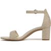 imageNaturalizer Womens Vera Ankle Strap Block Heel Dress SandalNaturalGold Multi