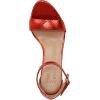 imageNaturalizer Womens Vera Ankle Strap Block Heel Dress SandalOrange Metallic Snake