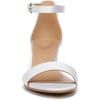 imageNaturalizer Womens Vera Ankle Strap Block Heel Dress SandalPearl White Satin
