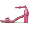 imageNaturalizer Womens Vera Ankle Strap Block Heel Dress SandalPink Metallic Snake