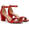imageNaturalizer Womens Vera Ankle Strap Block Heel Dress SandalRed Metallic Snake