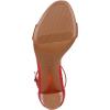 imageNaturalizer Womens Vera Ankle Strap Block Heel Dress SandalRed Metallic Snake
