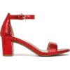 imageNaturalizer Womens Vera Ankle Strap Block Heel Dress SandalRed Metallic Snake