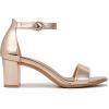imageNaturalizer Womens Vera Ankle Strap Block Heel Dress SandalRose Gold Faux Leather