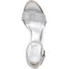 imageNaturalizer Womens Vera Ankle Strap Block Heel Dress SandalSilver Glitz