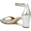 imageNaturalizer Womens Vera Ankle Strap Block Heel Dress SandalSilver Leather