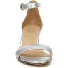imageNaturalizer Womens Vera Ankle Strap Block Heel Dress SandalSilver Leather
