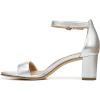 imageNaturalizer Womens Vera Ankle Strap Block Heel Dress SandalSilver Leather