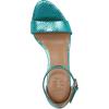 imageNaturalizer Womens Vera Ankle Strap Block Heel Dress SandalTeal Metallic Snake
