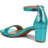 imageNaturalizer Womens Vera Ankle Strap Block Heel Dress SandalTeal Metallic Snake