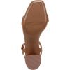 imageNaturalizer womens Izzy Block Heel Ankle Strap SandalEnglish Tea Brown Leather