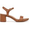 imageNaturalizer womens Izzy Block Heel Ankle Strap SandalEnglish Tea Brown Leather
