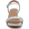 imageNaturalizer womens Izzy Block Heel Ankle Strap SandalSilver