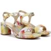 imageNaturalizer womens Izzy Block Heel Ankle Strap SandalSunlight Yellow Floral