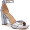 Light Blue Metallic Leather