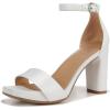 imageNaturalizer Womens Joy Heeled SandalPearl White Satin Fabric
