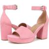 imageNaturalizer Womens Pearlyn Platform SandalFlamingo Pink Suede