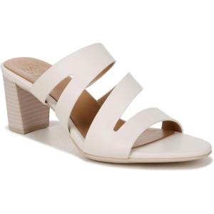 imageNaturalizer Womens Beaming Strappy Slide Heeled SandalWarm White Smooth