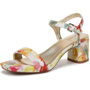 imageNaturalizer womens Izzy Block Heel Ankle Strap SandalSunlight Yellow Floral