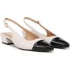 imageNaturalizer Womens Banks PumpSatin Pearl WhiteBlack Toe Cap
