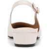 imageNaturalizer Womens Banks PumpSatin Pearl WhiteBlack Toe Cap