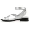 imageNaturalizer Womens Birch Strappy Flat SandalSilver