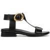 imageNaturalizer Womens Brandy Flat SandalBlack Leather