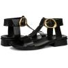 imageNaturalizer Womens Brandy Flat SandalBlack Leather