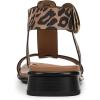 imageNaturalizer Womens Brandy Flat SandalDark Brown Leopard Suede