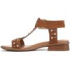 imageNaturalizer Womens Brandy Flat SandalDark Chestnut Stud Suede