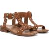 imageNaturalizer Womens Brandy Flat SandalDark Chestnut Stud Suede