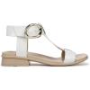 imageNaturalizer Womens Brandy Flat SandalWhite Croco
